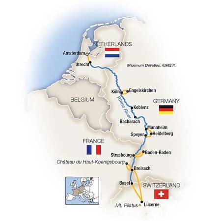 The Romantic Rhine Amsterdam to Basel Southbound | 8-Day Escorted ...